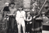 The family of Daniel Kvasnička in Děčín, 1987