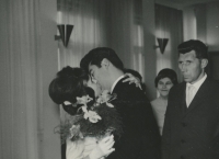 Svatební polibek Kamila a Václav Jozefy