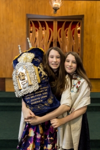 Granddaughters Gabby and Maya at Bat-Mitzvah.

