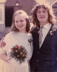 Svatba Michaely s Leošem Mayerem v roce 1987
