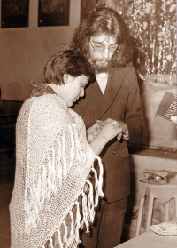 Svatební foto Vladimíra Ptaszka a Aleny Pluskalové, 1978