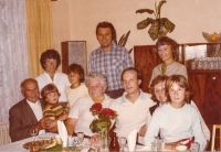 Richard Stára s příbuznými, Praha 1983