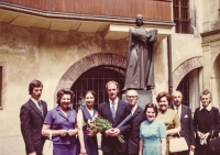 Richard Stára, bratrova promoce, Praha 1974