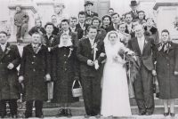 Svatba rodičů Václava Slouka a Jindřišky Hulatové, 10. 11. 1956