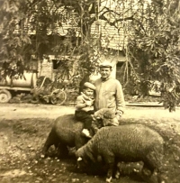 Jan Zich as a child, with his father Jan. 1969