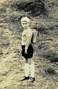 Hynek Jurman před nástupem do školy, rok 1962