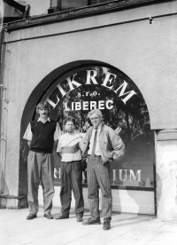 In the company LIKREM (right) with Ladislav Kopal and Jiří Žídek