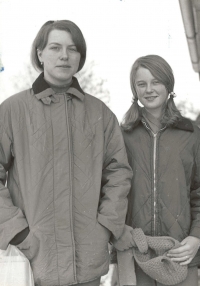 Eva Červenková s kamarádkou