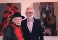 At the vernissage of "Art Spring" with Count František Kinský in Kostelec nad Orlicí, 2019