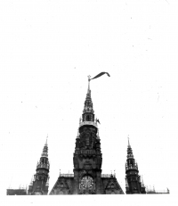 Liberecká radnice v září 1968