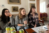 Při natáčení rozhovoru