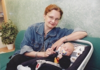 Her daughter Karla and her grandson, 2002
