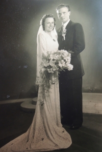 Rudolf a Ludmila Jurečkovi, svatba, 22. července 1949