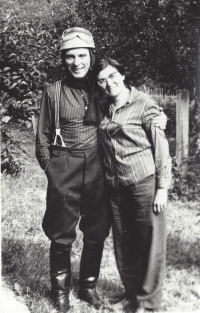 Helena Wipler's mother and father, circa 1955
