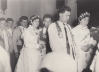 Newly married couple Michalicovi, 1959