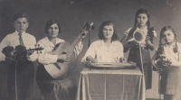 Štauberts - the family music group, circa 1938

