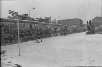 Návštěva Západního Berlína v roce 1986, u berlínské zdi 