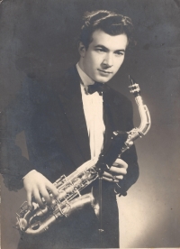 Her uncle, a musician Zdeněk Štaubert, who experienced a concentration camp, probably around 1938


