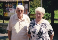 Gertruda Milerská s manželem Rudolfem / kolem roku 2010
