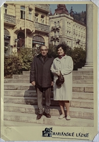Rodiče v Mariánských lázních, 1971