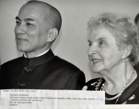 S kambodžským princem Norodom Sihamonim v roce 2010