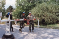 Fotky z mise UNPROFOR v Jugoslávii 1993-1994. Josef Falář vpravo