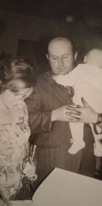 František Spejchal s manželkou v roce 1975