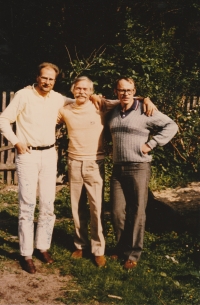 François Brélaz, Ladislav Lis a Miloš Rejchrt, cca 1987