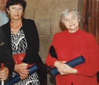 Zdenka Wittmayerová (on the right) on the occasion of her third graduation, Prague 2013