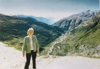 Zdenka Wittmayerová on a trip, 1980