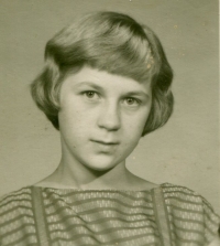 Ilona Zimová ve 12 letech, 1961