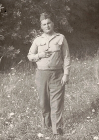 Na soustředění Vojenské katedry, Uherské Hradiště, 1972