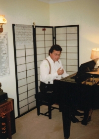 Před koncertem v Austrálii, 1997