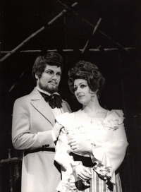 S Evou Kinclovou v Kátě Kabanové, Olomouc, 1974