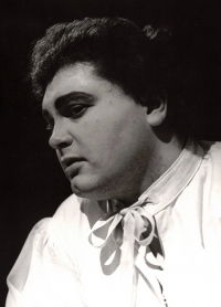 In the role of Mánek in Foerster's opera Eva, Olomouc, 1977