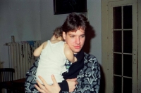 Rolando Saumell se synem Lumírem u Dany Němcové