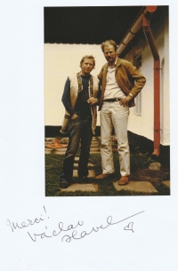 Setkání F. Brélaze s V. Havlem, 80. léta 20. století