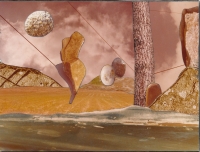 Collage of Staša Fleischmann, "A planet not yet inhabited", Paris, 1980s