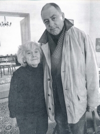 Petr Fleischmann with mother