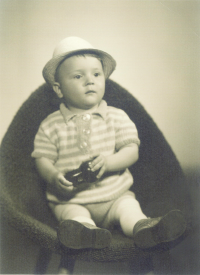 Tomáš Mitáček as a child in 1969.
