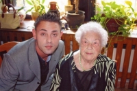 Celebrating the 100th birthday of Anna Pasternáková (Anton's mother).