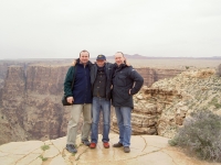Tomáš Mitáček (on the right) with Johannes Gutmann (in the middle) in the Grand Canyon
