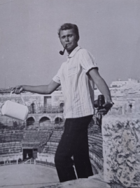 V roce 1968 při cestách po Francii 