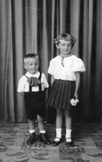 Witness with her brother Miloslav, the 1930s