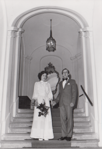 Věra Halová, svatba ve Vizovicích, 1982
