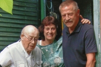 Milena Hercíková s manželem a synem Pavlem v roce 1992