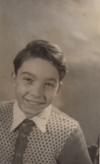 Jan David at the age of ten in 1950