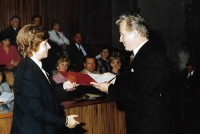 Jmenování docentem - 29. 8. 1989, Karolinum