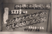 Maturitní tablo Střední zemědělské technické školy v Polici nad Metují, 1964