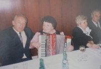 Marta Porubová s manželem Stanislavem, 1995
